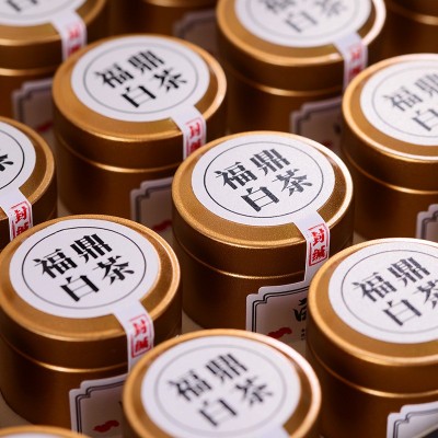 福鼎高山白茶2025新茶白毫银针散茶叶头采银针芽黑檀木礼盒装30罐图3