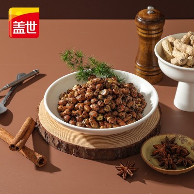 盖世整箱调味花生海苔/三色/小鱼花生开袋即食下饭下酒小凉菜批发图4