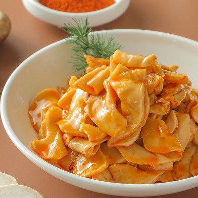 盖世商用香辣红油杏鲍菇1kg/袋即食下饭菜餐饮食材开袋即食小凉菜图4