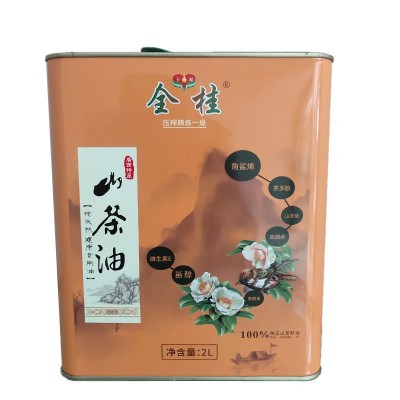 【批发厂家】全桂精练山茶油2L初榨物理压榨 食用油 宝宝护肤油图5