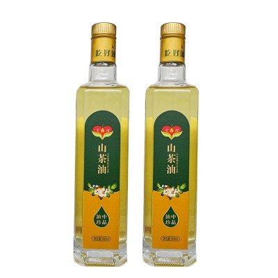食用油玻璃瓶包装礼盒装500ML 全桂植物压榨山茶籽油图4