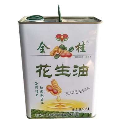 食用花生油批 发2.5L精炼浓香红皮纯花生油 产地直供图5