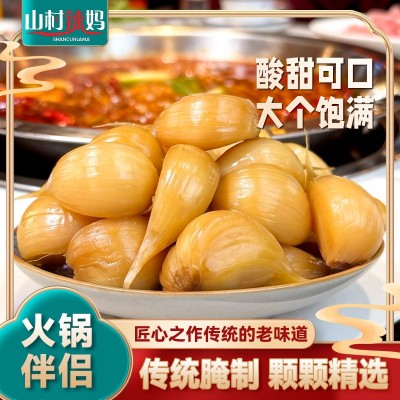 清爽清口蒜500g糖醋蒜亲嘴蒜新鲜大蒜腌制开胃下饭菜咸菜方便开袋