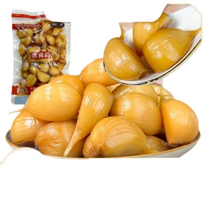 清爽清口蒜500g糖醋蒜亲嘴蒜新鲜大蒜腌制开胃下饭菜咸菜方便开袋图5