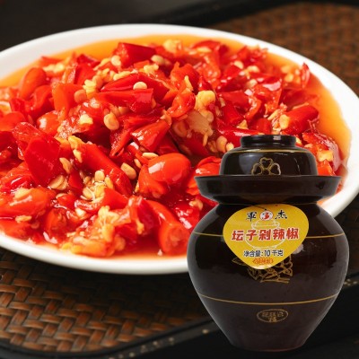 湖南军杰坛子剁辣椒10公斤老坛装猛辣调味炒菜剁辣椒酱商用大包装图5
