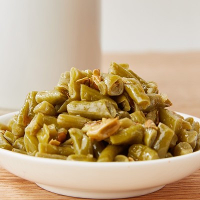 博鸿小菜酸辣豇豆1kg饭店餐饮酱菜凉拌菜淄博烧烤苕皮酸豆角批发 1袋图3