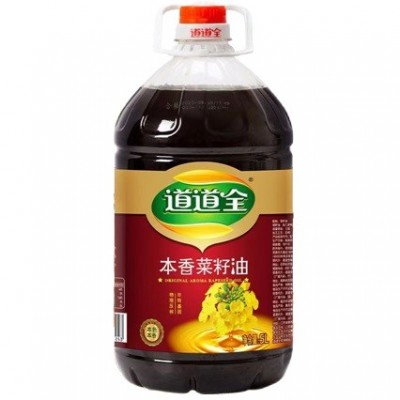 5*4瓶道道全本香菜籽油5Lx4家用桶装物理压榨纯正菜籽油新日期 1箱图5
