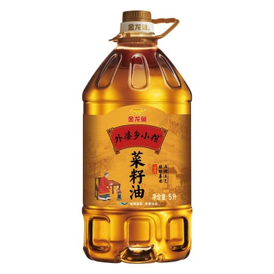 【非转基因 物理压榨】金龙鱼外婆乡小榨菜籽油5L 家用商用食用油 1桶图2