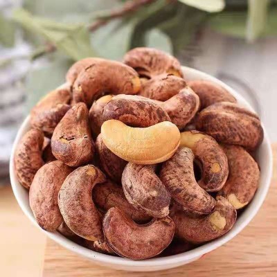 新货带皮盐焗腰果500g休闲办公室小零食可做礼盒规格可定一件代发图2