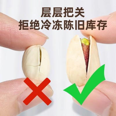 一件代发大颗粒原色无漂白开心果500g零食坚果特产炒货果脯蜜饯等图2