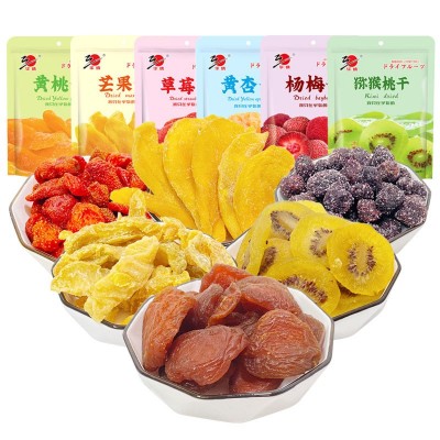 水果干蜜饯草莓芒果干黄桃休闲零食多口味组合大礼包批发果蔬图5