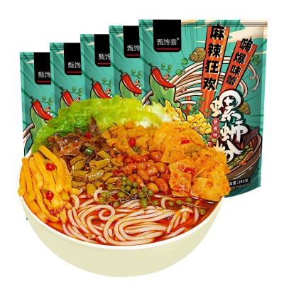 甄馋猫螺蛳粉礼盒装送礼正品风味螺狮粉藤椒酸辣广西螺丝粉批代发图5