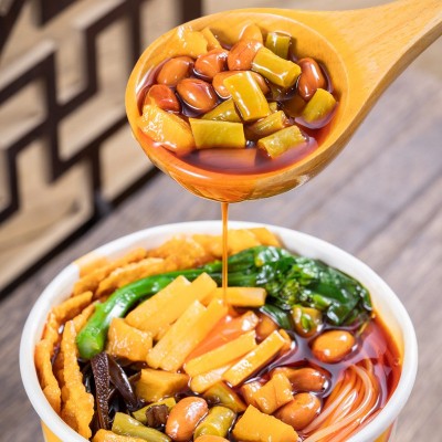 螺蛳粉桶装广西风味特产200g冲泡速食方便面螺丝米粉箱装批发代发图4