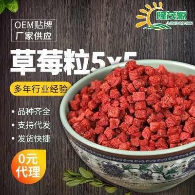 源头工厂冻干草莓粒草莓干整颗草莓固体饮料冻干水果干1斤