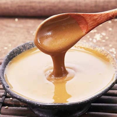 现磨芝麻酱5斤桶装纯芝麻酱火锅商用麻酱热干面调料凉皮麻酱批发图2