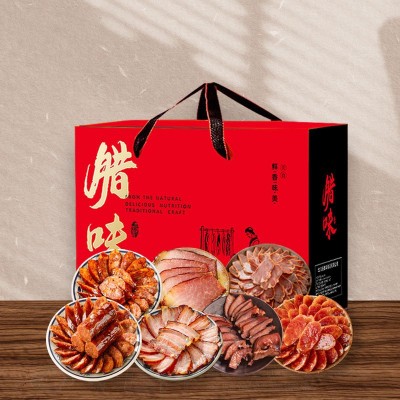 羌大爷匠心腊味礼盒2520g四川特产腊肉香肠年货团购礼包节日送礼图2