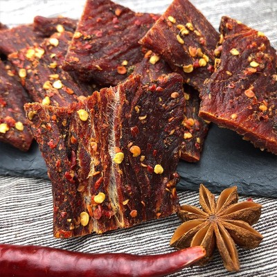 厂家直发风干猪肉四川凉山手撕麻辣猪肉干直供休闲零食批发图4