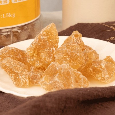 1.5kg黄冰糖小粒黄冰糖多晶体一级老冰糖土冰糖罐装正宗甘蔗原料图2