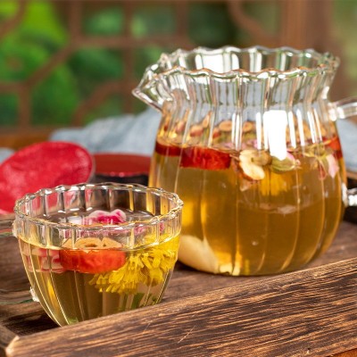 石斛三七花玫瑰元气茶枣片甘草桂圆肉重红玫瑰三七花紫皮石解菊花图2