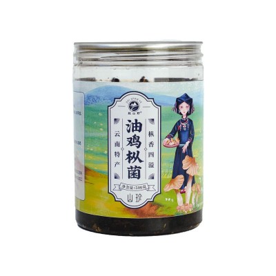 云南油鸡枞菌 即食正宗油炸鸡棕菌下饭菜拌面菌子菇特产500g图5