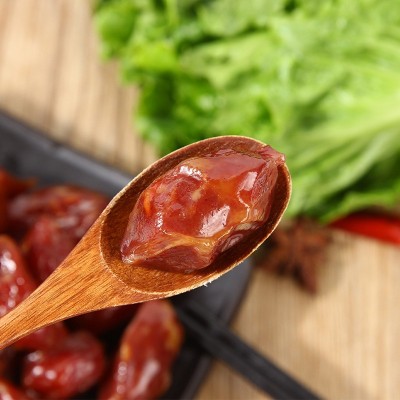 腊梅肉枣肠香肠9分瘦猪肉小肉枣肠甜味250g南京特产腊肠小香肠图4