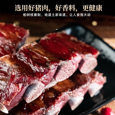 恩施正品腊排骨烟熏土猪肉切好剁好柴火自制免烧洗特产批发图3