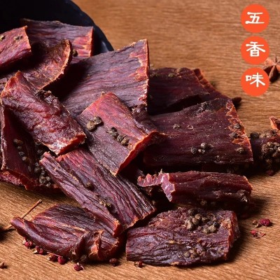 风干猪肉500g小吃特产散装手撕肉干休闲零食干巴批发肉干五香味图4