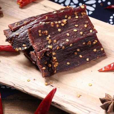 风干猪肉500g小吃特产散装手撕肉干休闲零食干巴批发肉干五香味图2