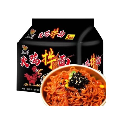 上厨火鸡面鬼椒拌面香辣超辣袋装泡面速食美食批发夜宵学生方便面图2