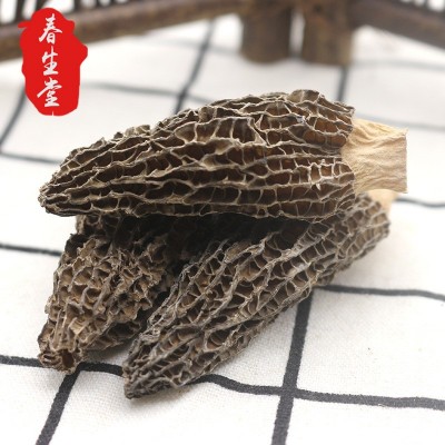 春生堂云南剪柄羊肚菌干货 食用菌散装黑身厚肉剪脚厂家批发图4