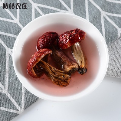 250g云南正红菇干货武夷山红菇蓝底正红姑红椎菌干品炖汤食材批发图3