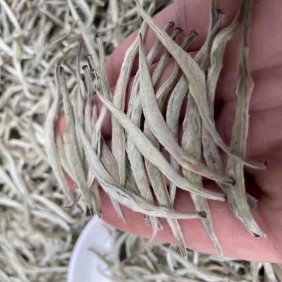 云南茶叶景谷大白毫 单芽 全芽白毫银针500g 小芽月光白白茶 芽头图2