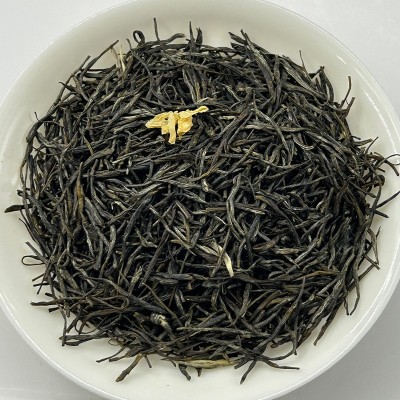 广西横县厂家批发新茶茉莉黑美人散装清香型炒青花茶黑美人茉莉花图4