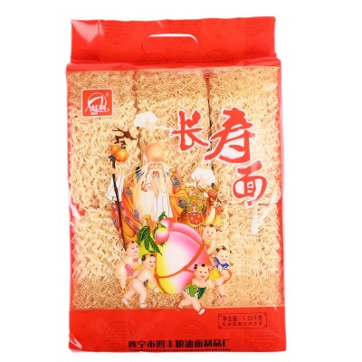 其利长寿面1.25千克*6包非油炸方便面热烘干面待煮面条工厂直批发