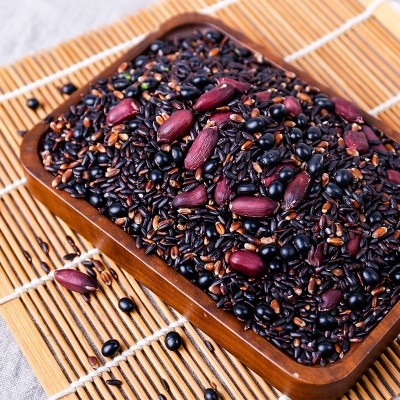 黑豆黑米芝麻花生糯米月子餐新鲜五谷杂粮八宝粥粗粮五黑组合批发图3