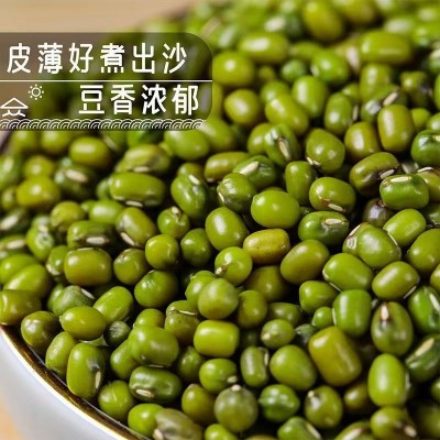 代发新货东北农家绿豆解暑绿豆汤笨绿豆发豆芽绿豆糕杂粮5斤绿豆