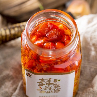 蒜蓉辣椒酱剁椒鱼头酱剁椒酱香辣下饭菜特辣剁辣椒拌面拌饭酱248g图3