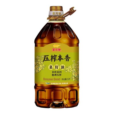 金龙鱼压榨本香菜籽油5L食用油 非转基因物理压榨 家用大桶装菜油图5
