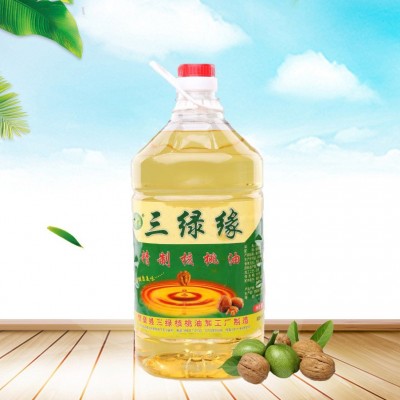 精制核桃油三绿缘食用核桃油物理冷榨5L精制核桃油批发量大从优图2
