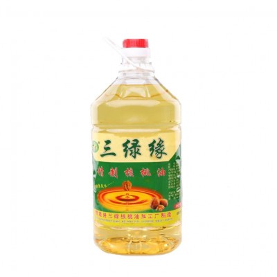 精制核桃油三绿缘食用核桃油物理冷榨5L精制核桃油批发量大从优图5