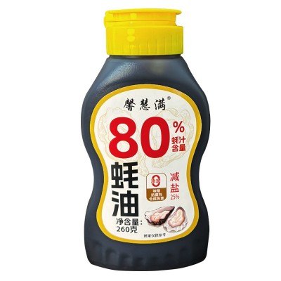 蚝油0添加80%蚝汁挤压挤挤装260g调料家用商用鲜味调味品提鲜蚝汁图5