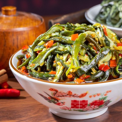 堂家巷子微辣新鲜脆爽下饭黄瓜皮 下饭炒菜外婆菜辣椒酱拌面 湖南图3