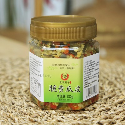 堂家巷子微辣新鲜脆爽下饭黄瓜皮 下饭炒菜外婆菜辣椒酱拌面 湖南图5