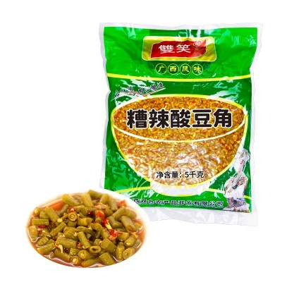 柳州风味糟辣酸豆角50斤餐饮商用螺蛳粉桂林米粉配菜下饭菜批发图5