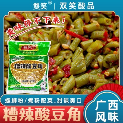 柳州风味糟辣酸豆角50斤餐饮商用螺蛳粉桂林米粉配菜下饭菜批发图2