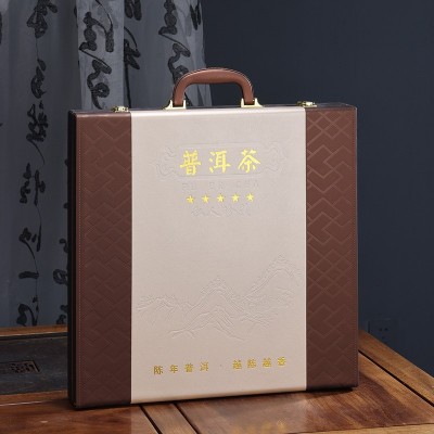 端午节云南普洱熟茶普洱茶饼茶叶礼盒装送礼长辈高档礼盒3000g图3