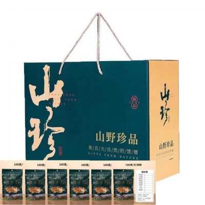 云南七彩菌菇礼盒装佳品批发山珍松茸菌菇汤料包山珍年货礼盒送礼图2