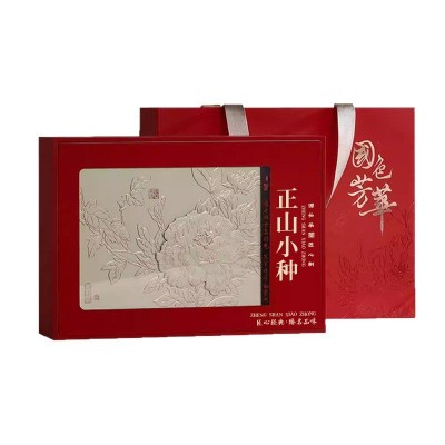 节日送礼送领导长辈正山小种茶叶高级感礼盒装12小罐红茶茶叶批发图4