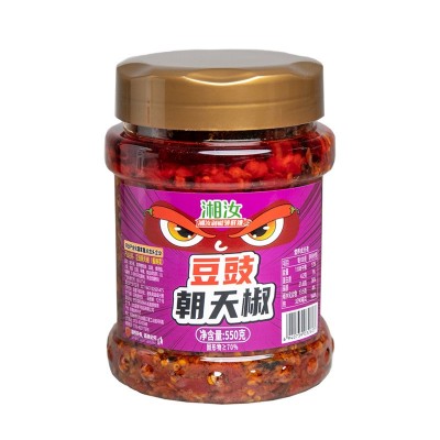 湘汝豆豉朝天椒剁椒酱特辣下饭菜辣椒拌饭香蒜辣椒酱湖南特产图5