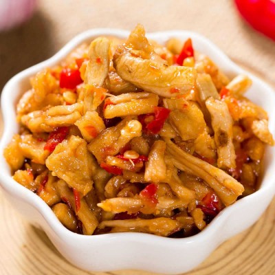 湘汝超辣萝卜干辣椒酱农家自制香辣拌饭酱 餐饮批发厂家直供图2